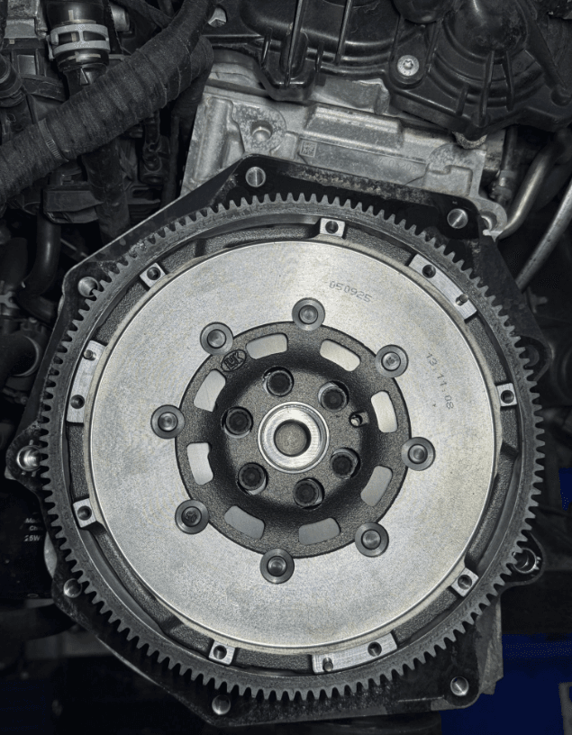 Mechanic working on a car