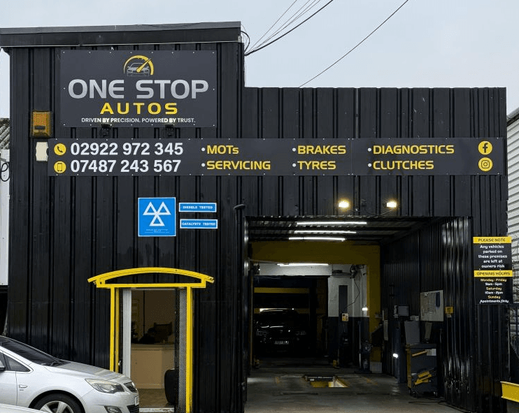 Mechanic working on a car